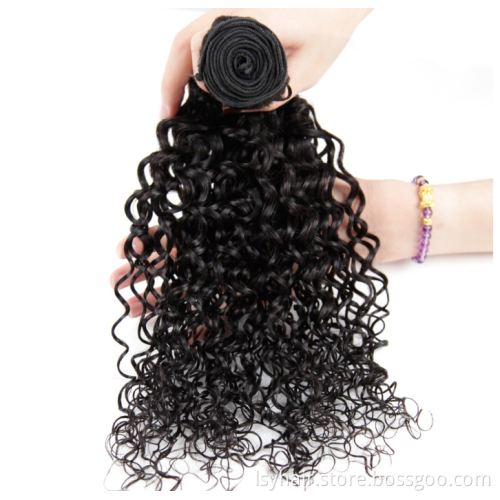 Indian Water Wave Hair Weave Bundles Natural Color Remy Hair Extensions Can Be Dyed 3Pc Hair Bundles